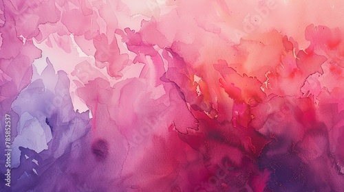 Soft watercolor washes blending pinks, reds, and purples, evoking deep affection and warmth. 