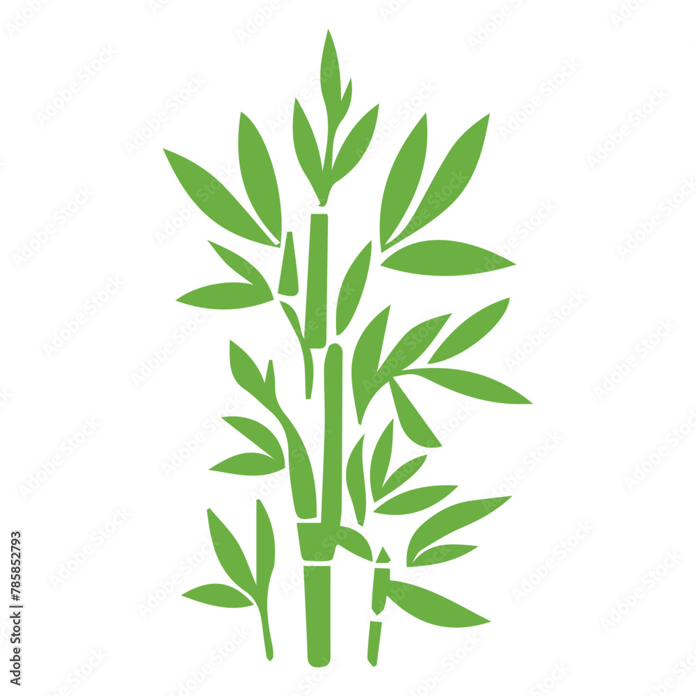 Bamboo with Leaves Bamboo with Leaves