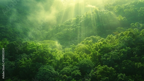 Verdant voyage vein  sunlit sustainability  Earth s green whisper