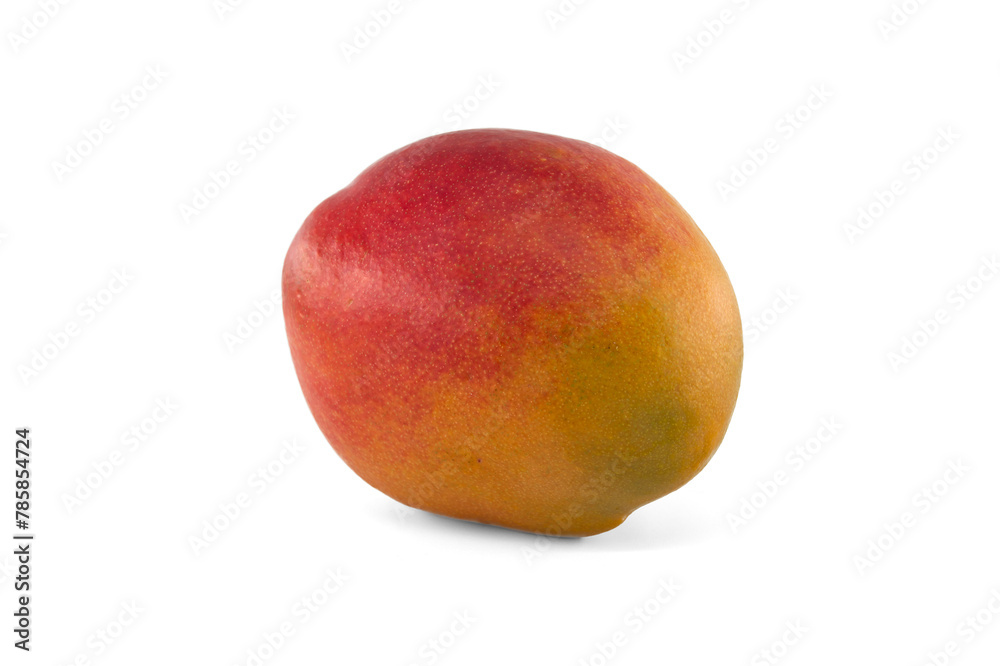 Ripe vibrant colors mango fruits isolated on white background Ripe vibrant colors mango fruits isolated on white background