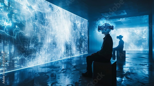 Virtual Reality Therapy Session with Immersive Psyche Visuals