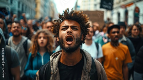 Raw Emotion: Street Protest for Social Justice #785856183