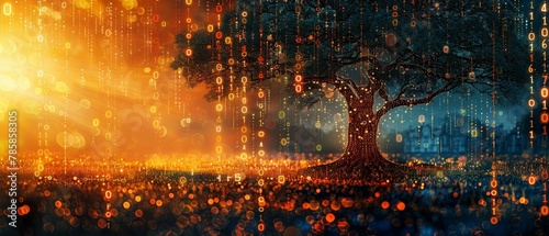 Computing nature, AI's binary search tree in a forest of algorithms photo