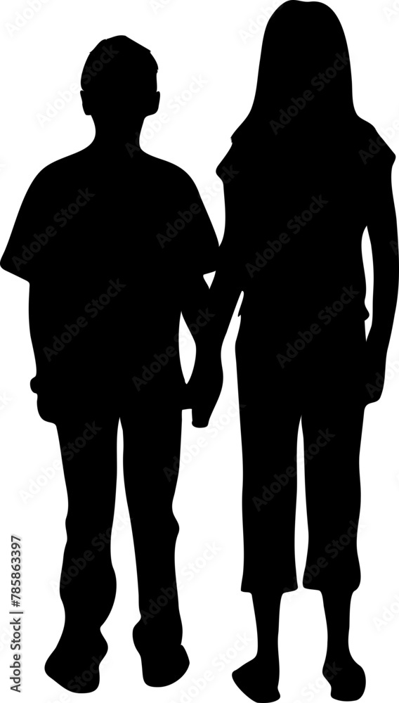 silhouette, woman, people, vector, couple, black, illustration, business, person, boy, dance, love, men, child, family, body, standing, outline, holding, businessman