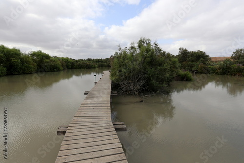 Ein Afek Nature Reserve in northern Israel. Wetland with an abundance of animals and accessible trails