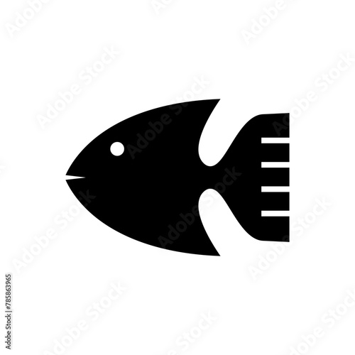 Fish icon vector