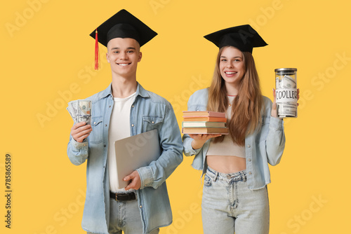 Young students in graduatio...