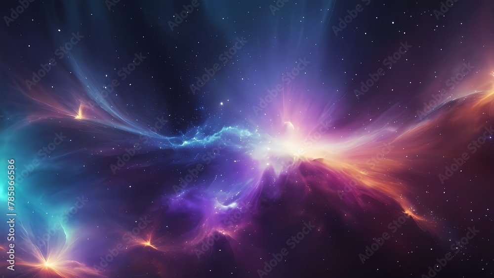 Obraz premium space galaxy background
