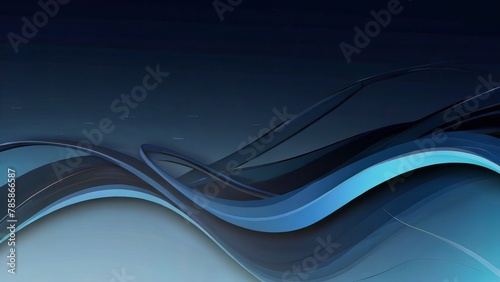 Abstract background dark blue waves