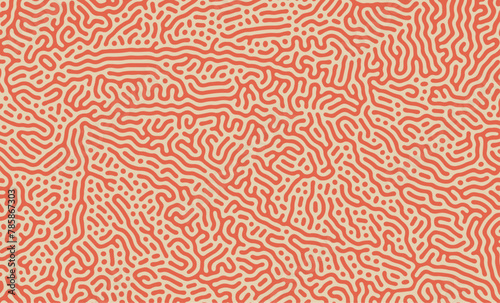 Orange Organic Turing Seamless Pattern. Abstract organic background photo