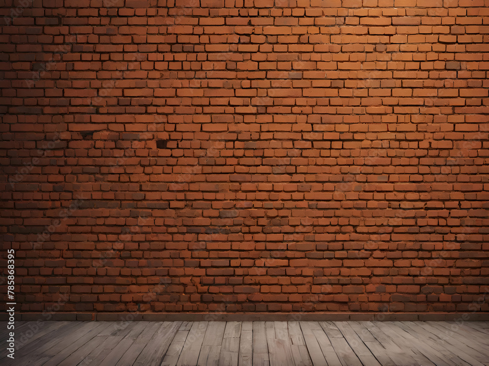Old orange brick wall for a vintage style background.
