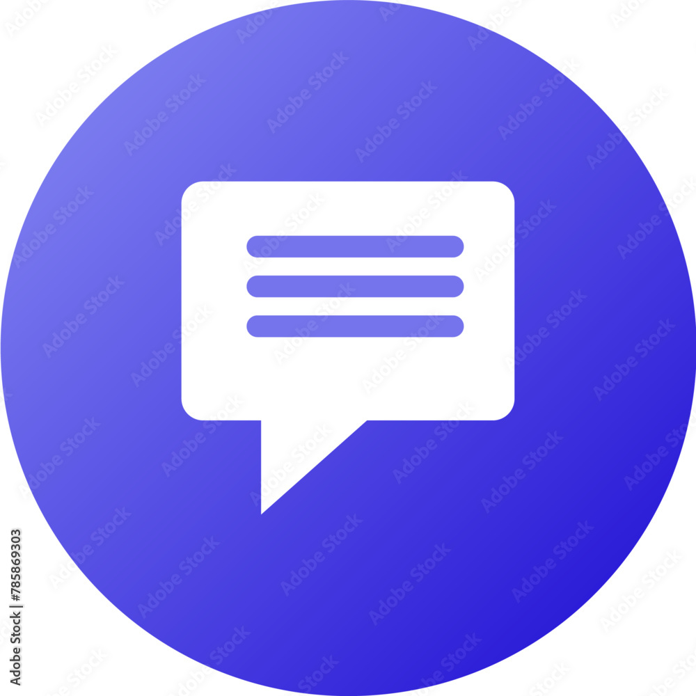 Gradient message inbox UI flat icon design Gradient message inbox UI flat icon design