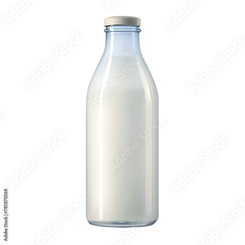 White plastic bottle with a cap