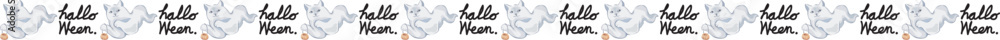 Halloween line border on transparent background. Halloween line border on transparent background.