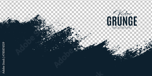 brush messy ink rough halftone abstract dark blue color background with brushstroke and halftone style.