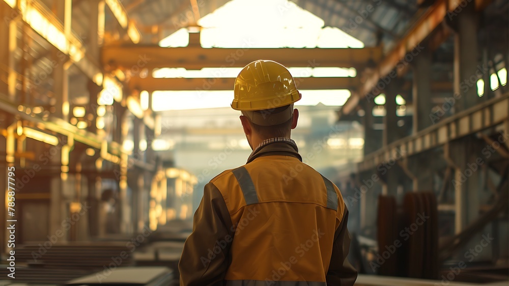 man worker in industrial setting, copy space, stock photography man worker in industrial setting, copy space, stock photography