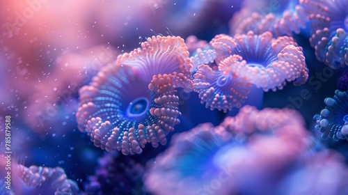 colorful corals under the sea