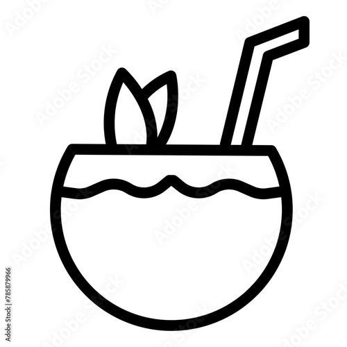 coconut drink icon