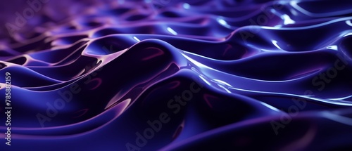 Detailed 3D image of skin smoothing peptides, flat, moody violet background, photo