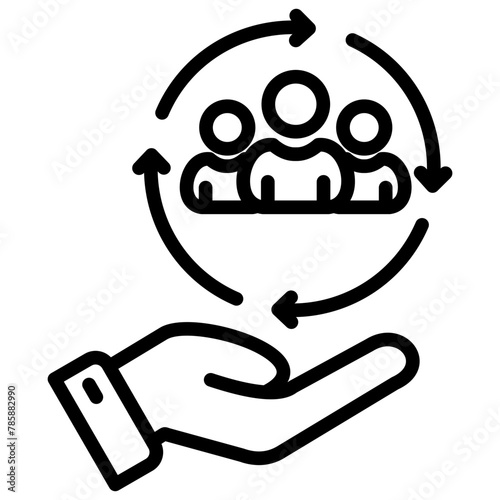 Customer retention icon