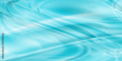 Sea texture, summer waves effect. Vector marine, ocean wallpaper. Light blue azure pool water