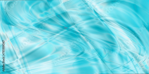 Sea texture, summer waves effect. Vector marine, ocean wallpaper. Light blue azure pool water
