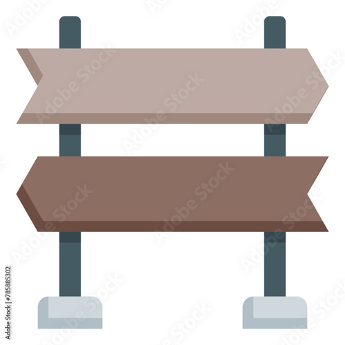 directional sign icon flat style, suitable for web and mobile app.