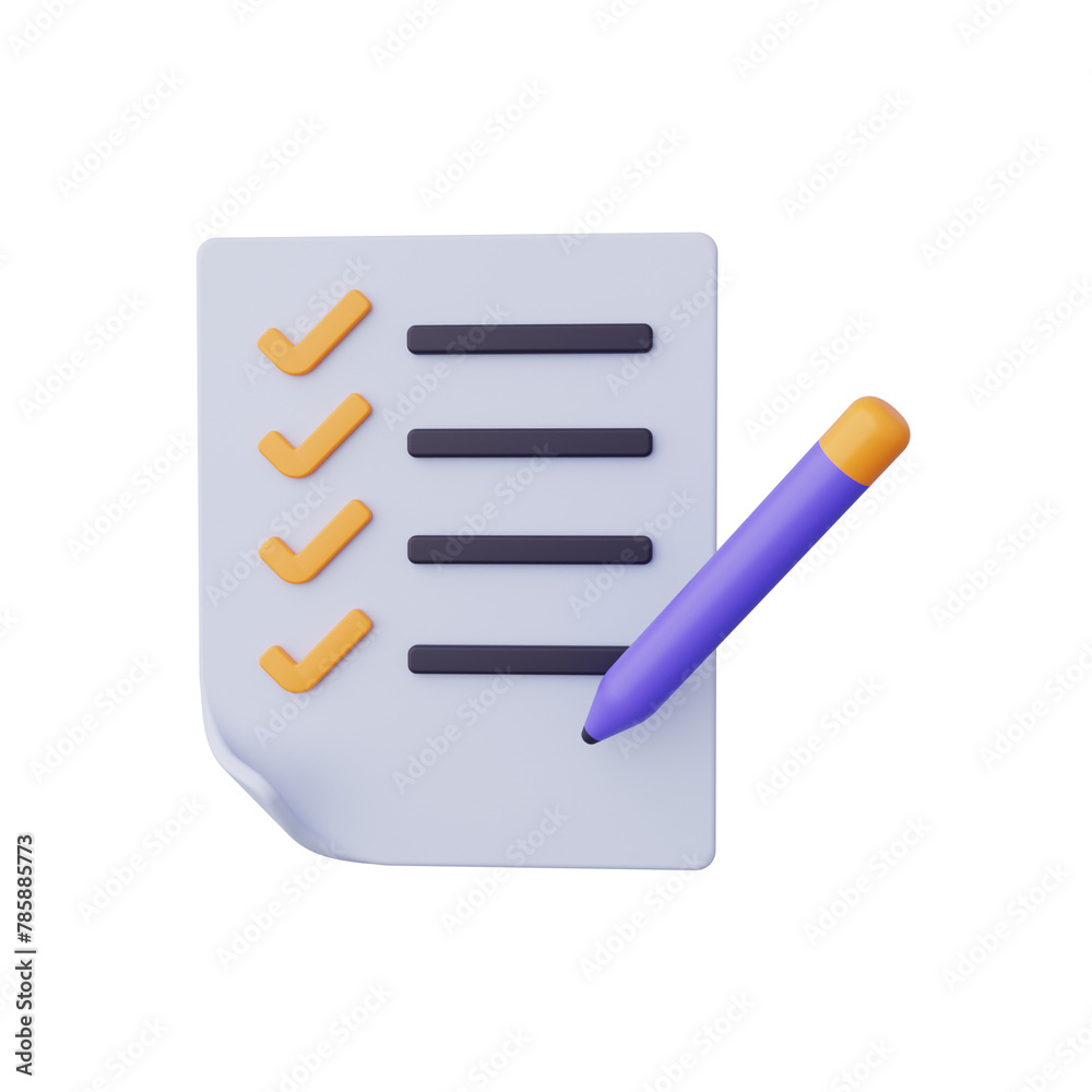 to do list 3D icon to do list 3D icon