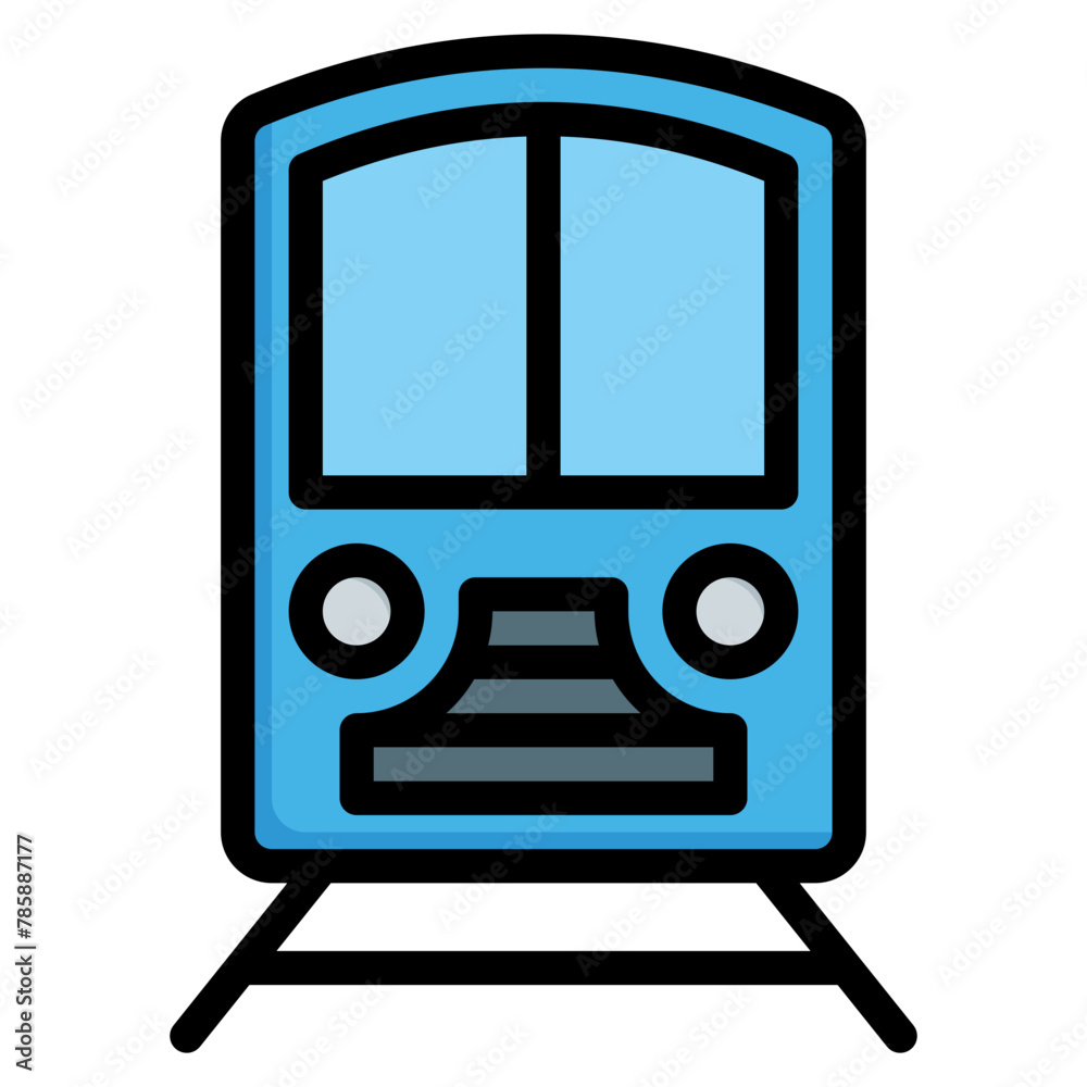 train icon filled line style, suitable for web and mobile app. train icon filled line style, suitable for web and mobile app.