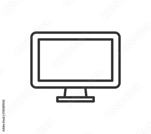 シンプルなモニターのベクターイラスト
