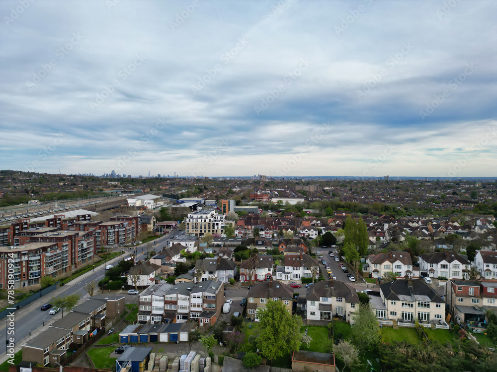 Aerial View of Brent Cross West Hendon London City of England United Kingdom, April 12th, 2024