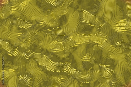 beautiful yellow flowing glowing steel riffle digitally drawn background illustration