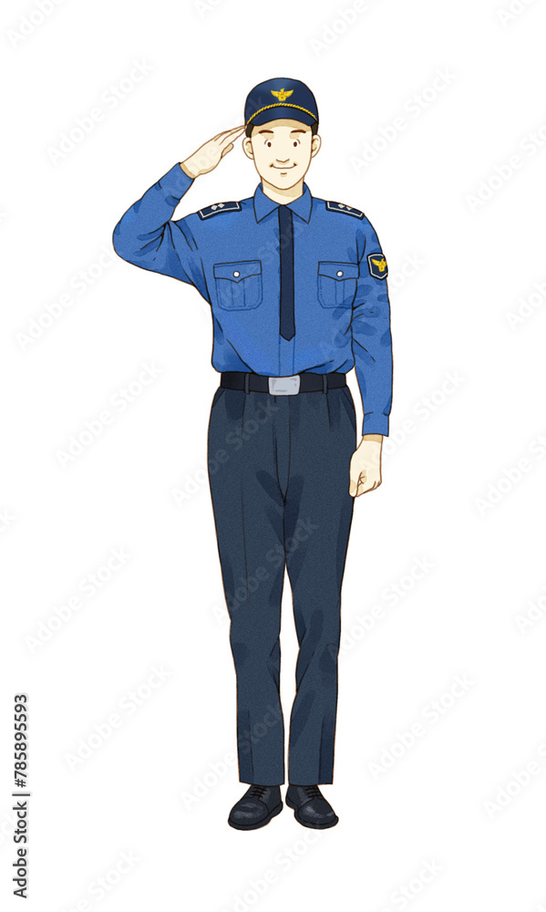 경찰 일러스트입니다. 경찰 일러스트입니다.