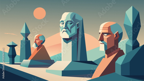 The sculptures of elderly artists seem to possess a quiet wisdom as if the stone itself holds the secrets and stories of their decadeslong