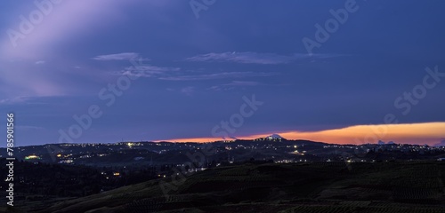 Foto sunset in the mountains