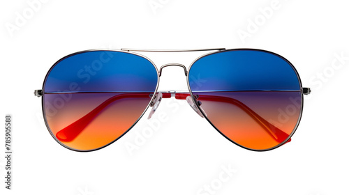Front view of sunglasses isolated on a white background