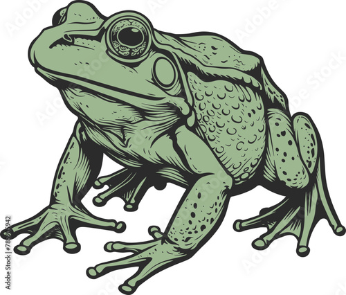 Frog clipart design illustration