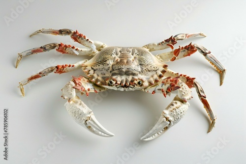 Crab isolated on white background,  Close up of a crab