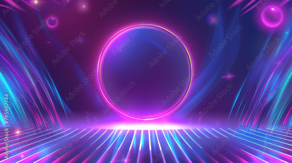glowing Neon Color Futuristic abstract Background glowing Neon Color Futuristic abstract Background