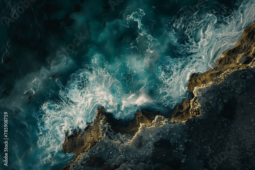 aerial sea landscape photo