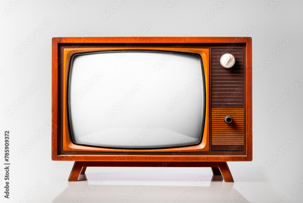 PNG Retro TV screen mockup, transparent design