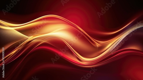 The abstract picture of the two colours of red and gold colours that has been created form of the waving shiny smooth satin fabric that curved and bend around in this beauty abstract picture. AIGX01.