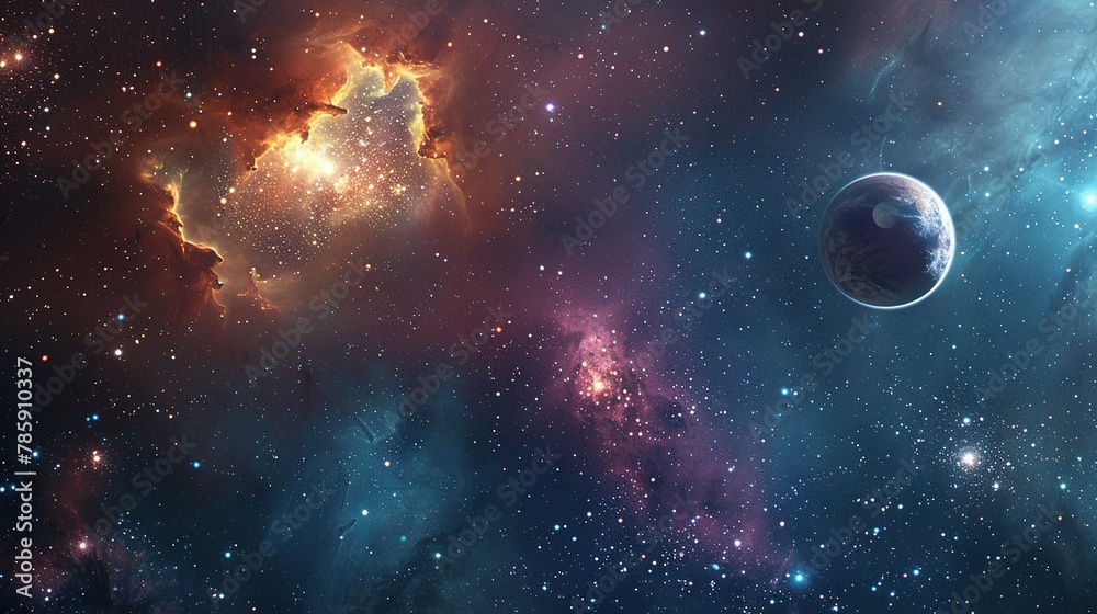 Galaxy with nebula and stars in space. Outer space background. Galaxy background Galaxy with nebula and stars in space. Outer space background. Galaxy background