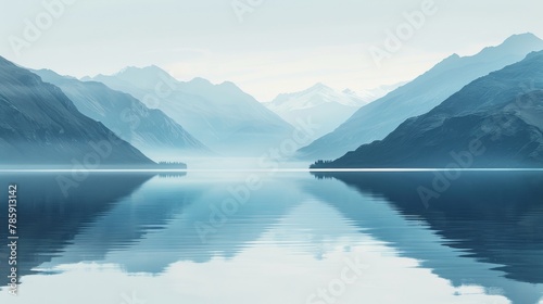 Aesthetic image of Lake Wanaka, evoking a sense of calm and tranquility.