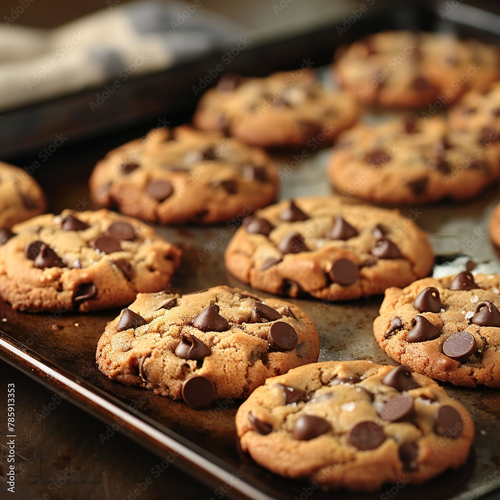 Delicious bakery Biscuits with chocolate chips