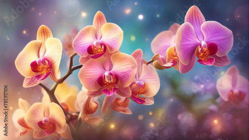 Pink orchid flowers. © saurav005