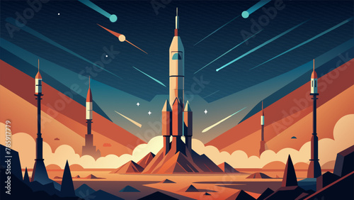 Against the backdrop of endless darkness a flurry of satellites soared towards the stars each one bearing the mark of its country of origin a