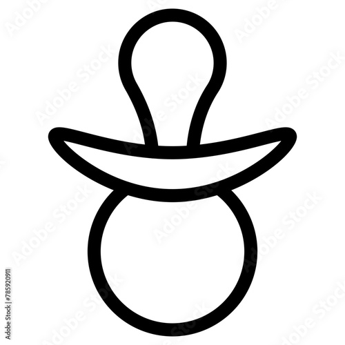 nipple icon, simple vector design photo