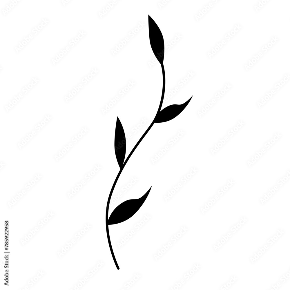 plant branch graphic black leaf leaves plant branch graphic black leaf leaves