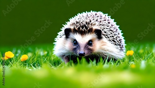 hedgehog in natural garden habitat